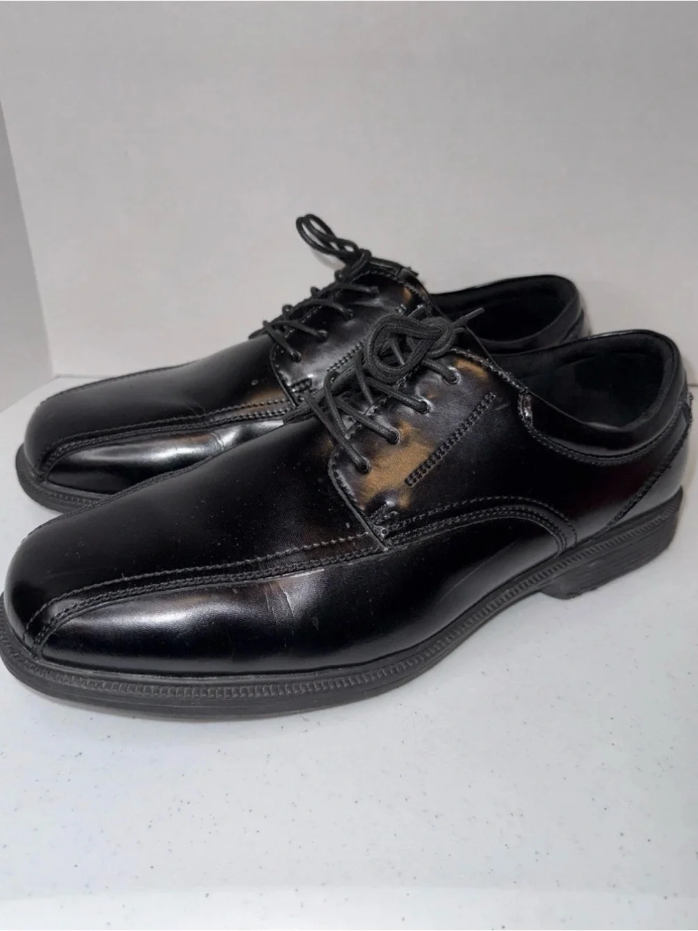 Nunn bush Men's 13 XW Black Classic Lace-Up Dress Shoes